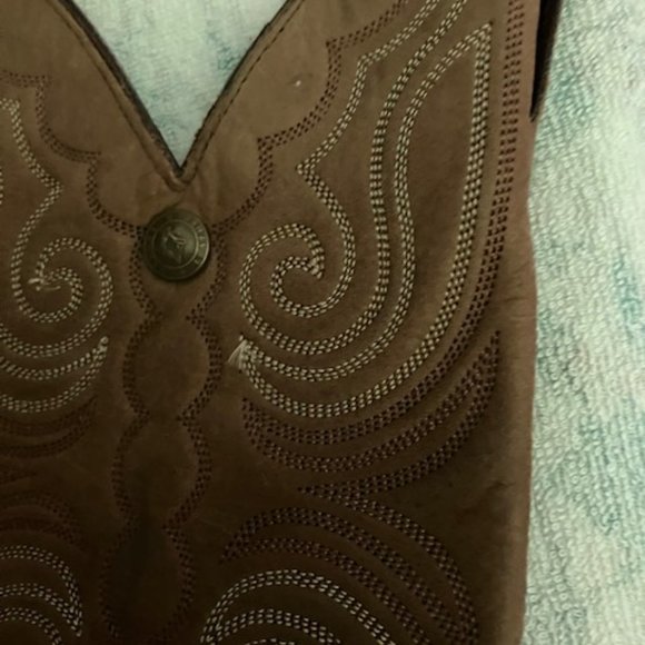 Unique Upcycled Cowboy Boot Purse W/Pink Quartz - Picture 7 of 12